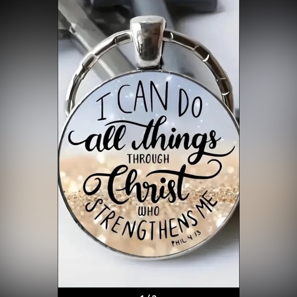 Inspirational Keychain with Quote